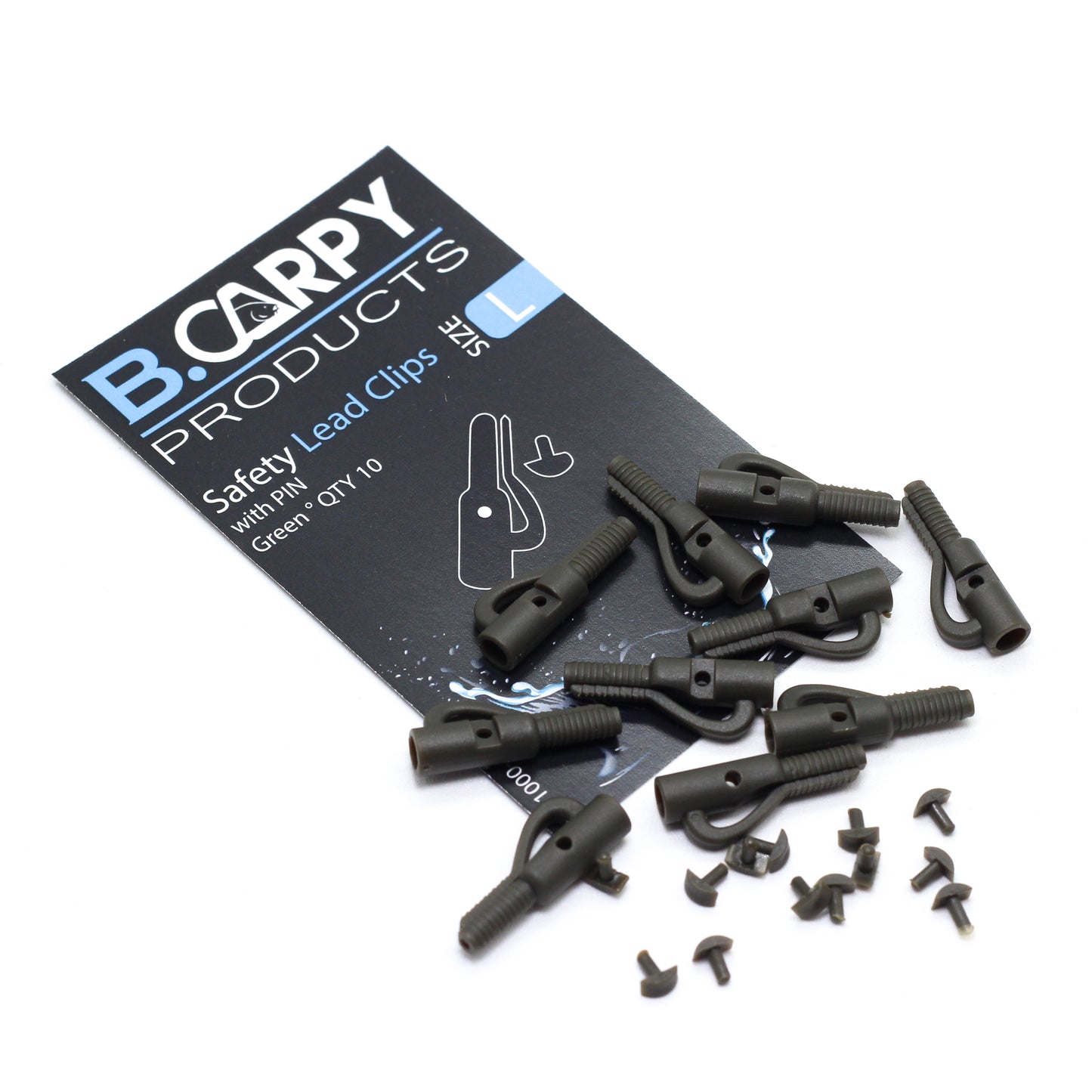 Safety Lead Clips with PIN - Green